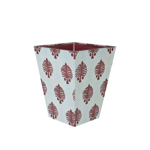 Gobi Red on Blue Waste Paper Basket