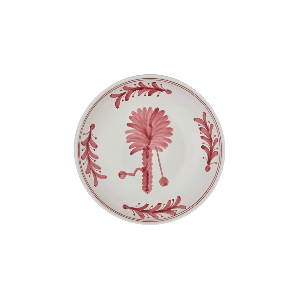 Pink Palm Tree Ceramic Pudding Bowl 1