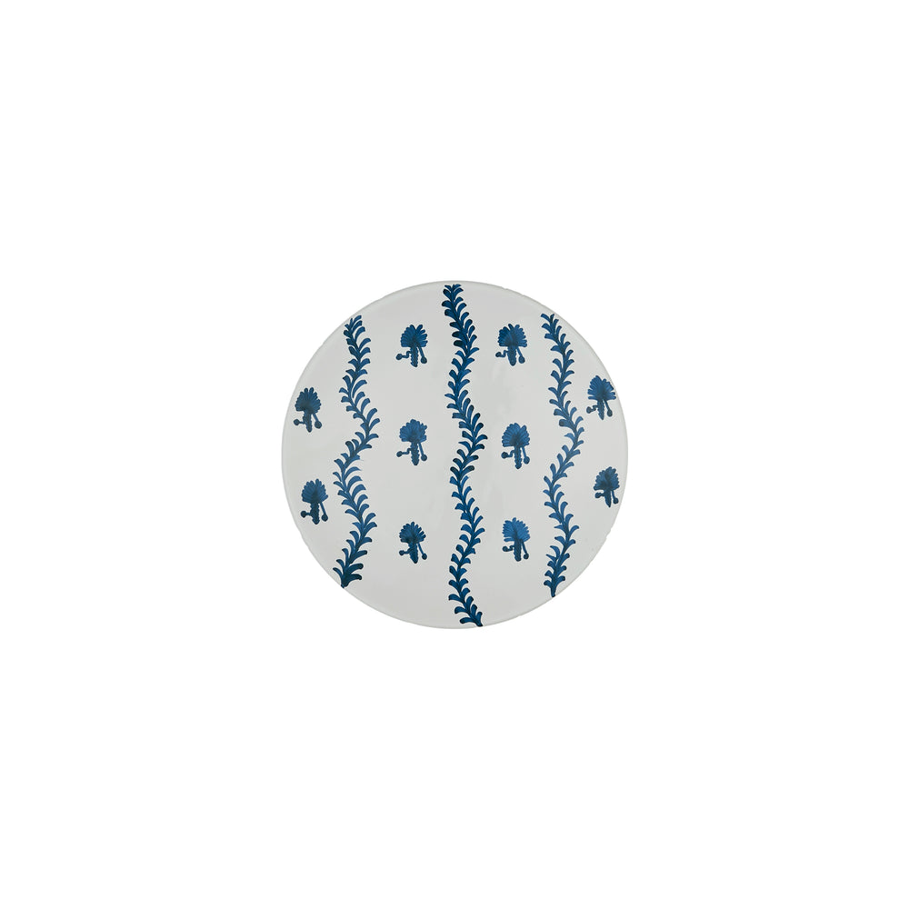 Blue Palm Tree Ceramic Small Plate 1
