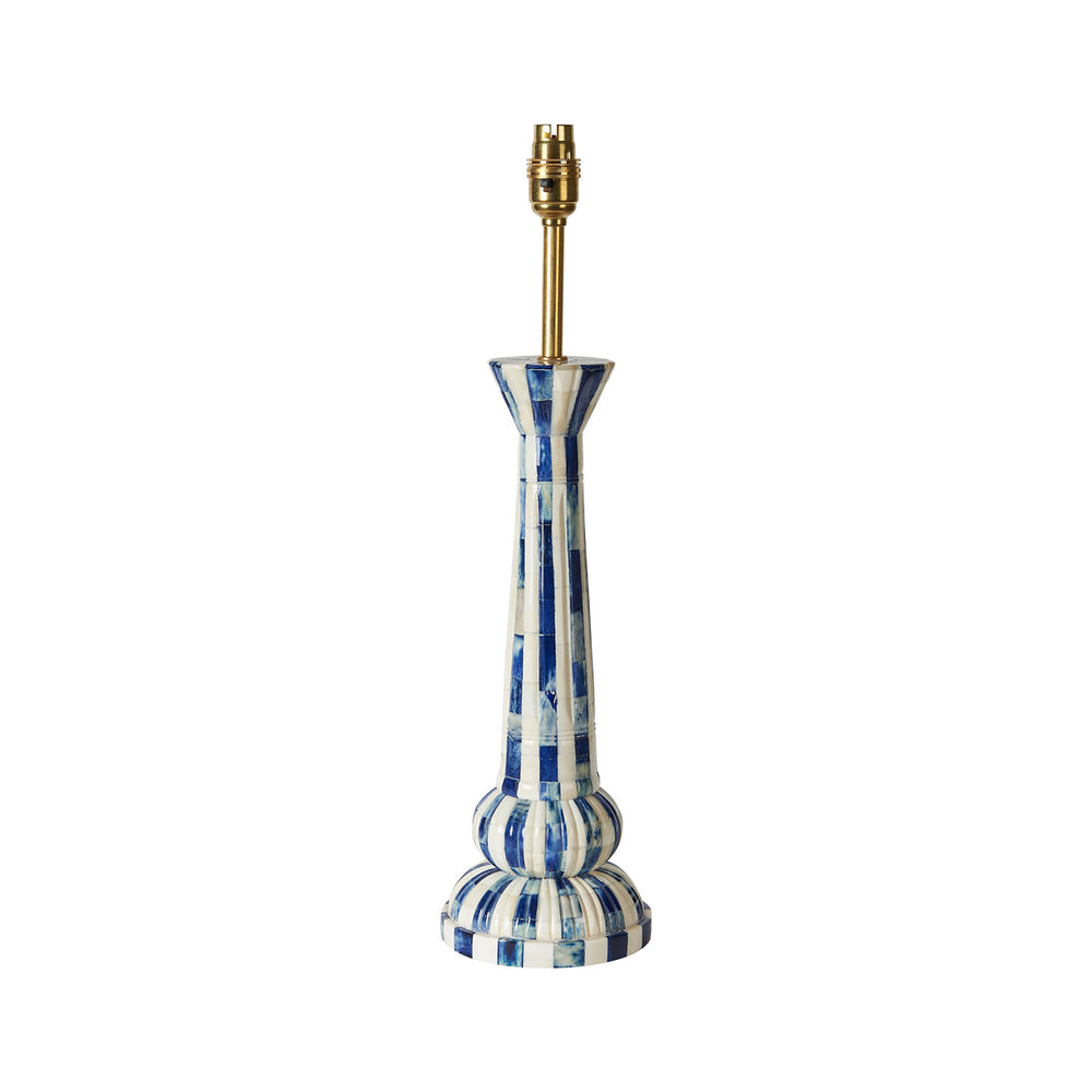 Blue Stripe Shree Baba Lamp Base 1