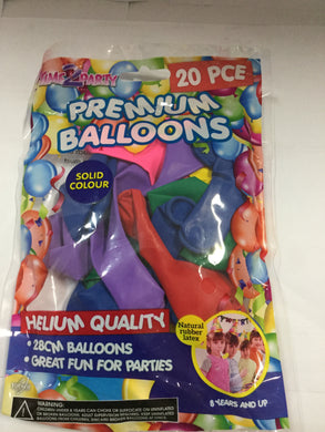 Premium balloons 20s