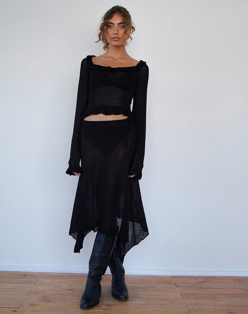 Skirt Midi Pleated Black Fermi motelrocks-com-us Tailoring | –
