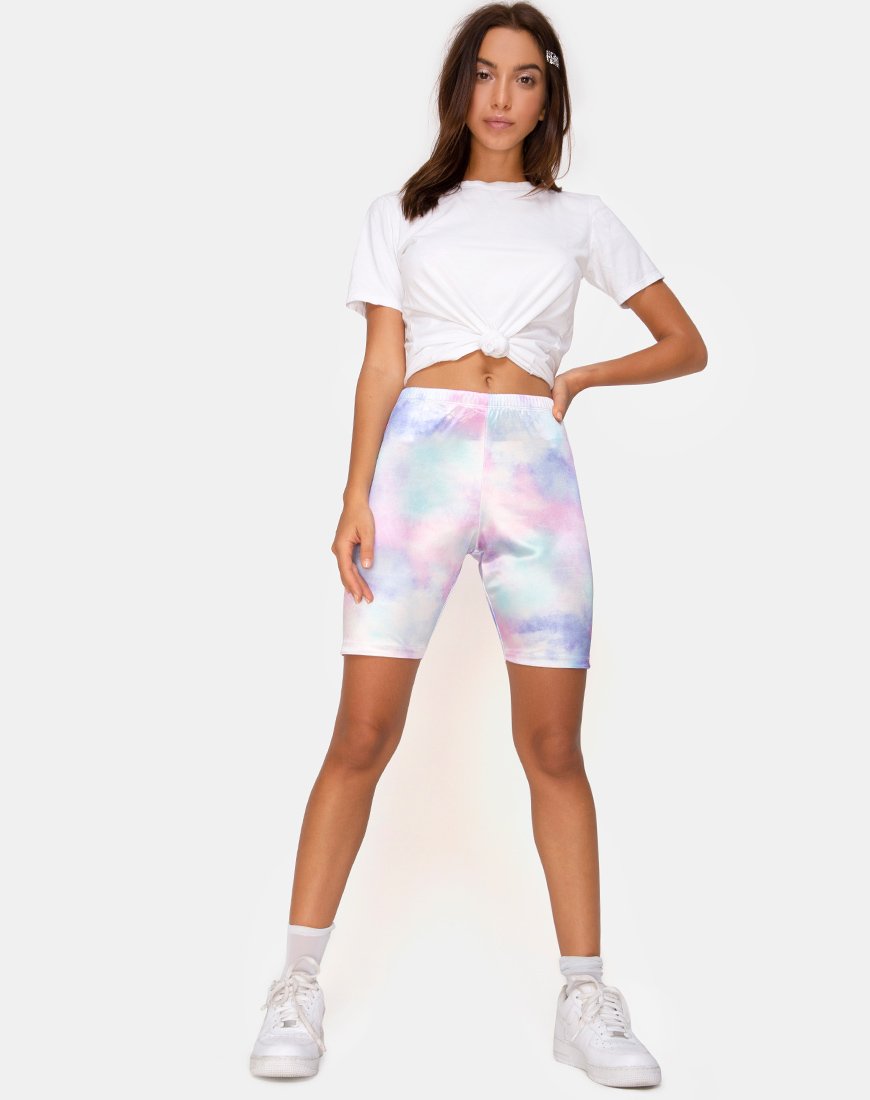 pastel biker shorts