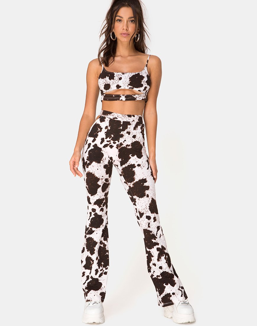 cow print jeans