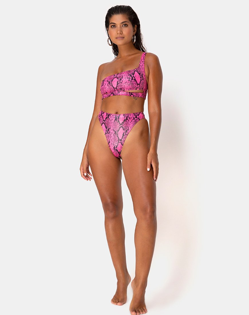 pink snake swimsuit