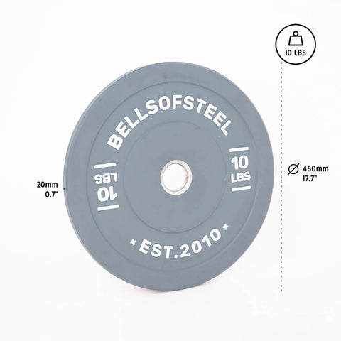 Bells of Steel Coloured Bumper Plates - Sold in Pairs
