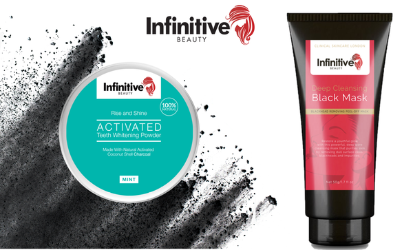 Infinitive Beauty Charcoal Blackhead Black Peel Mask & Teeth Whitening Powder 0