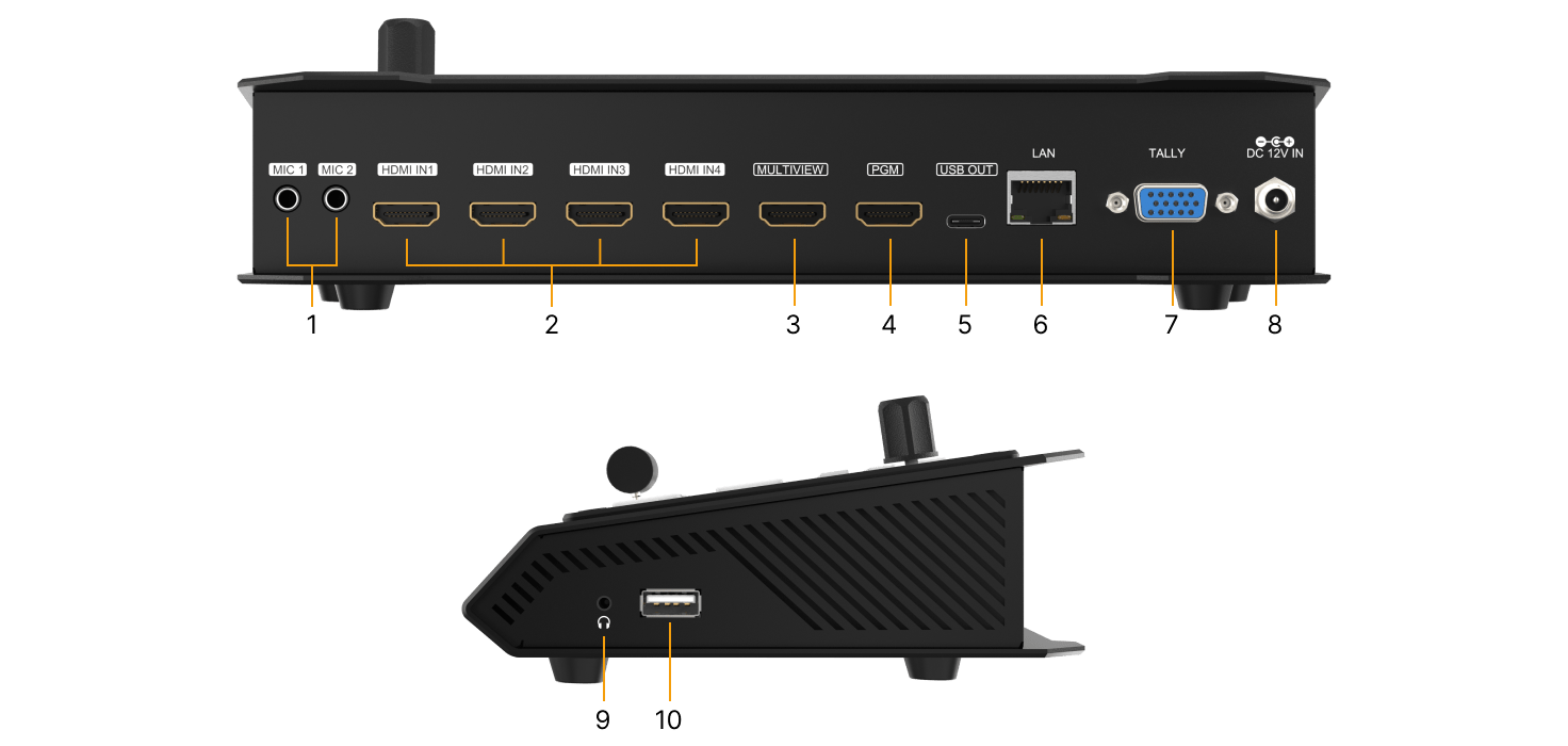 Manhattan 4K@60Hz 2-Port HDMI Splitter with Downscaling (207614)