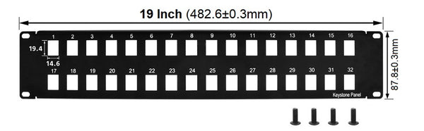 Blank Patch Panel - 32 Port