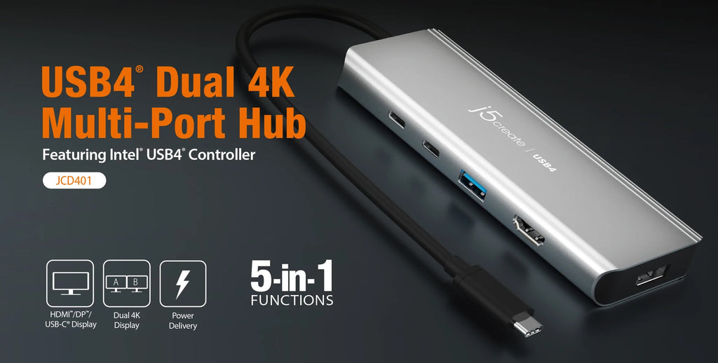 USB4® Dual 4K Multi-Port Hub