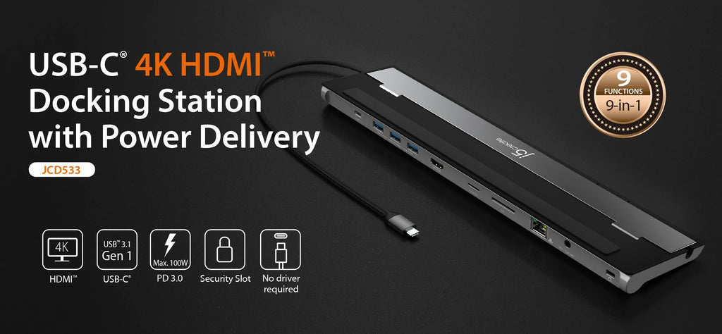 USB-C® 4K HDMI™ Docking Station with Power Delivery