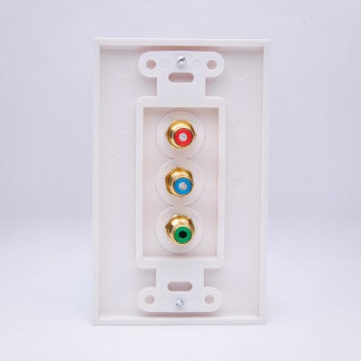 3 RGB Component Wall Plate