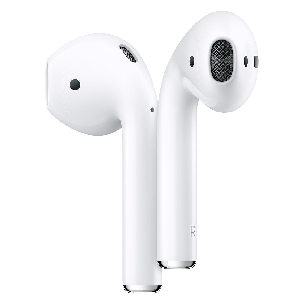 Nuevo iPhone 14 pro max y Apple EarPods, AirPods auriculares blancos en una  caja abierta. Fondo colorido aislado Fotografía de stock - Alamy