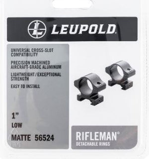 Leupold 55870 Rifleman Rings Picatinny 1" High Black Matte - Pacific Flyway Supplies