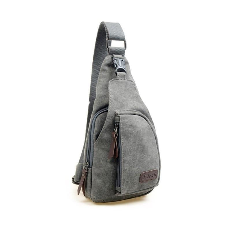 mens canvas shoulder sling bag