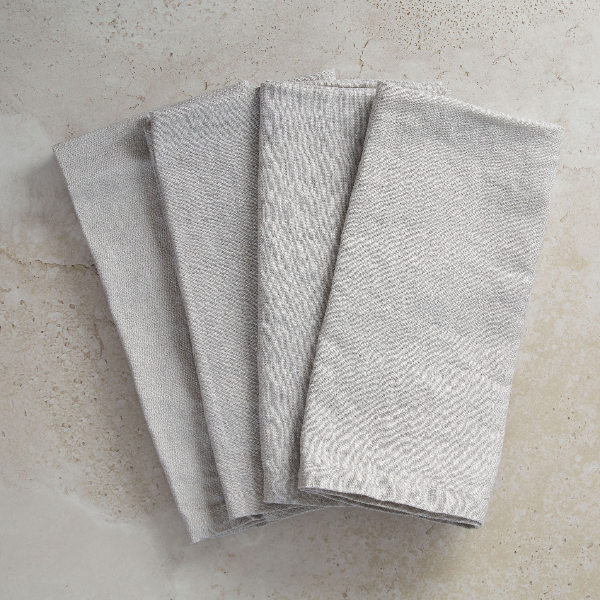 Dove Oatmeal Linen Napkin