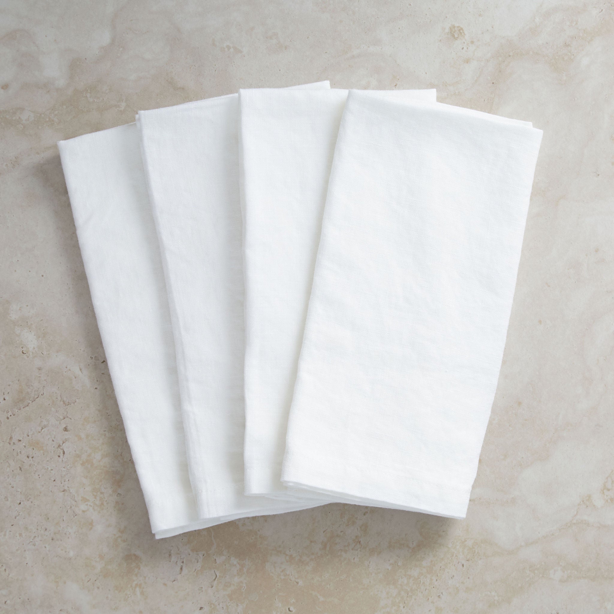 Dune White Linen Napkin