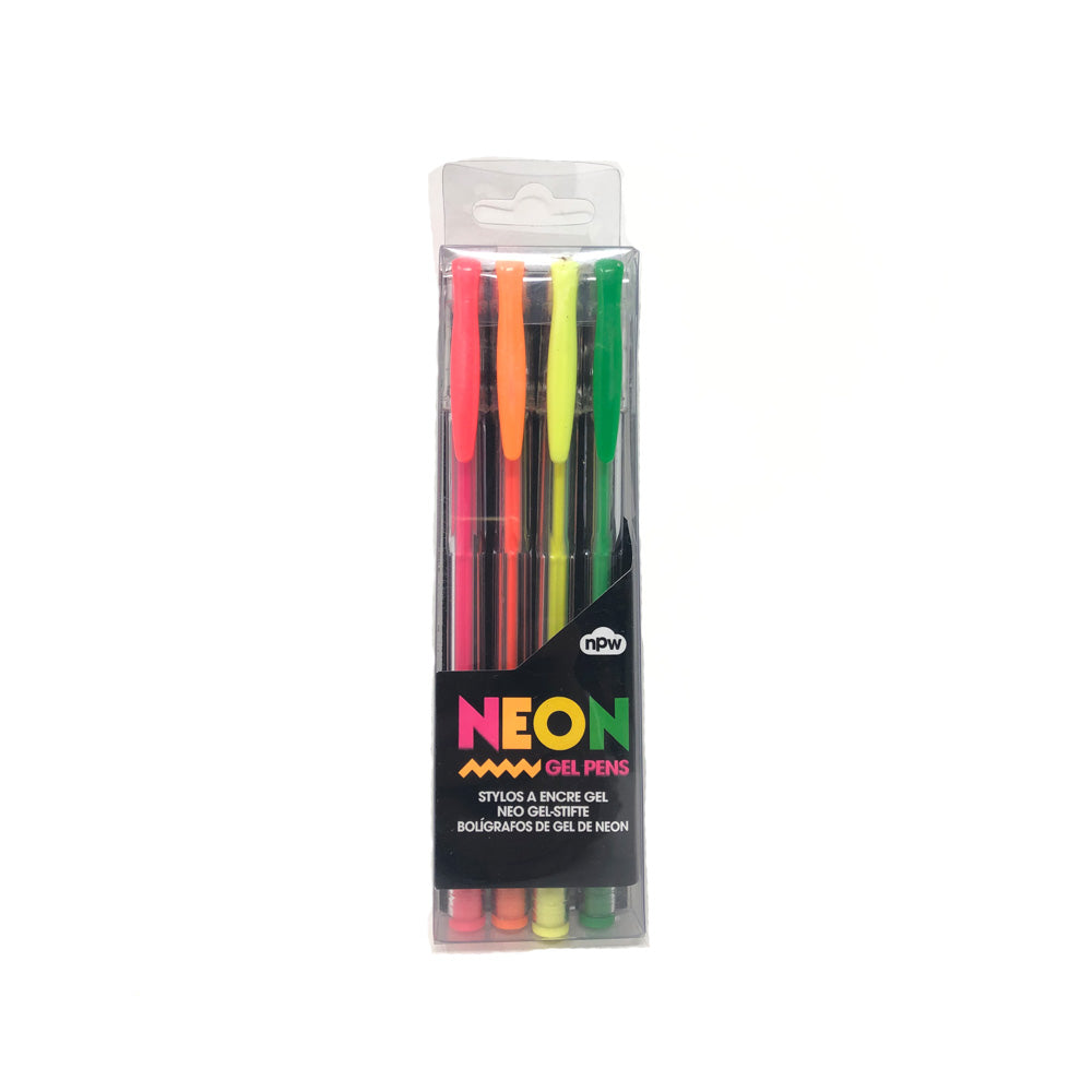 neon gel pens