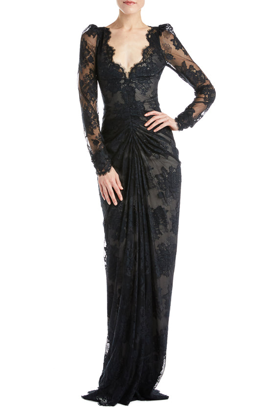 Black Lace Gown on Sale, 56% OFF | www ...