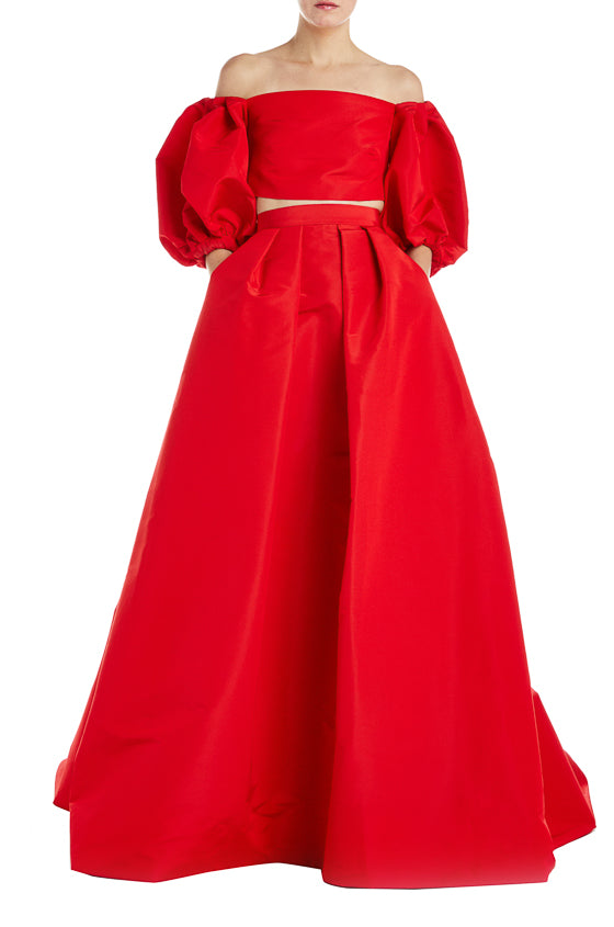 monique lhuillier red gown