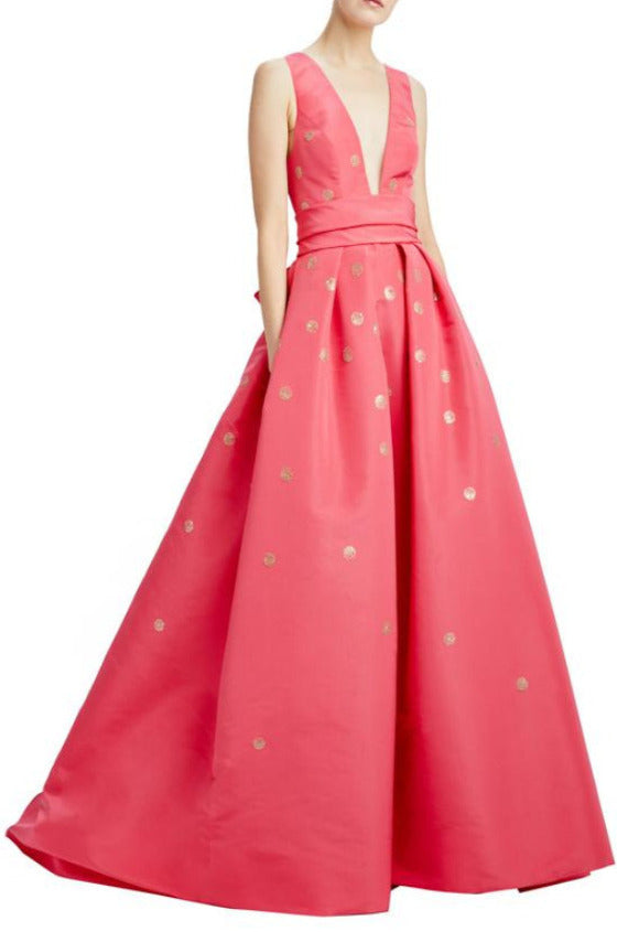 bow back satin ballgown bliss monique lhuillier