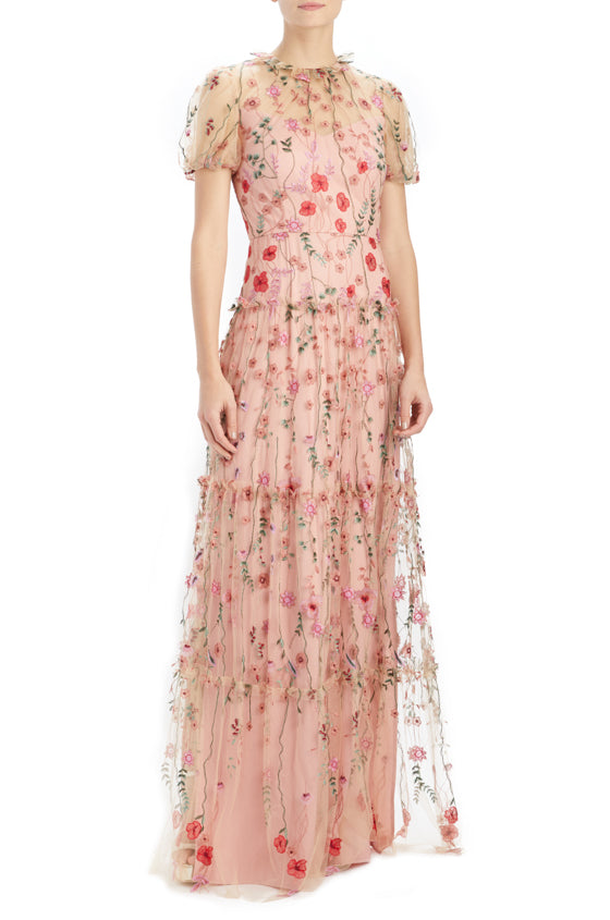 Peony Embroidered Gown – moniquelhuillier