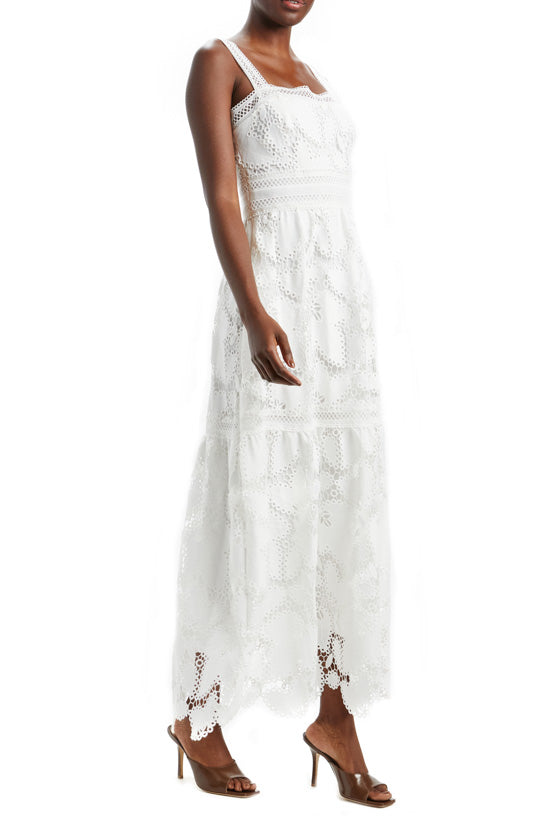 ml monique lhuillier lace maxi dress