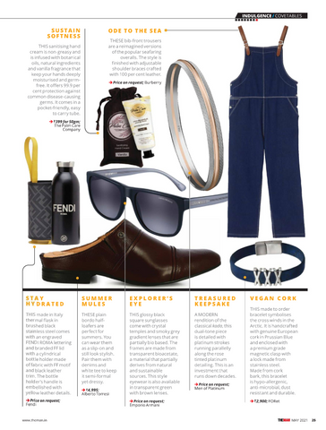 The Man luxury mens magazine features FOReT Arctic Cross bracelet