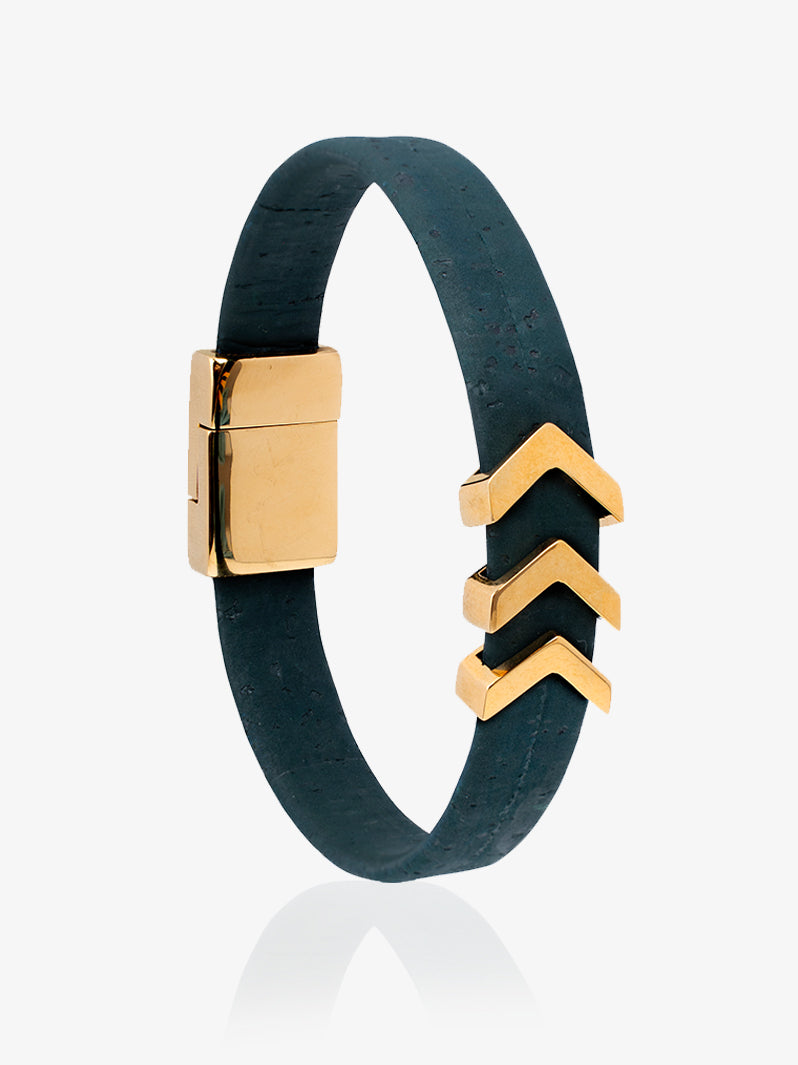 PEANUTS Customized Italian Leather Wrap Bracelet｜Palace Blue｜Crudo Leather  Craft
