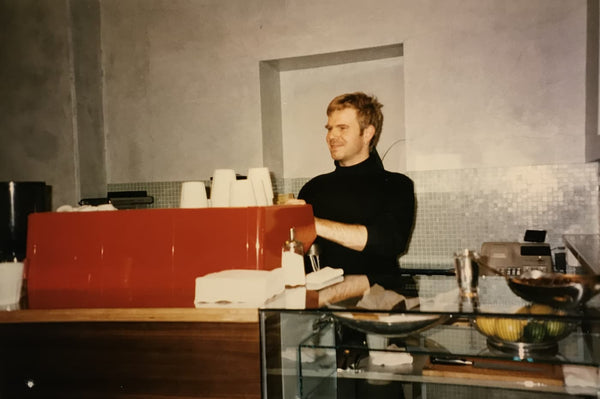 Robert på Javas åpningsdag i desember 1997