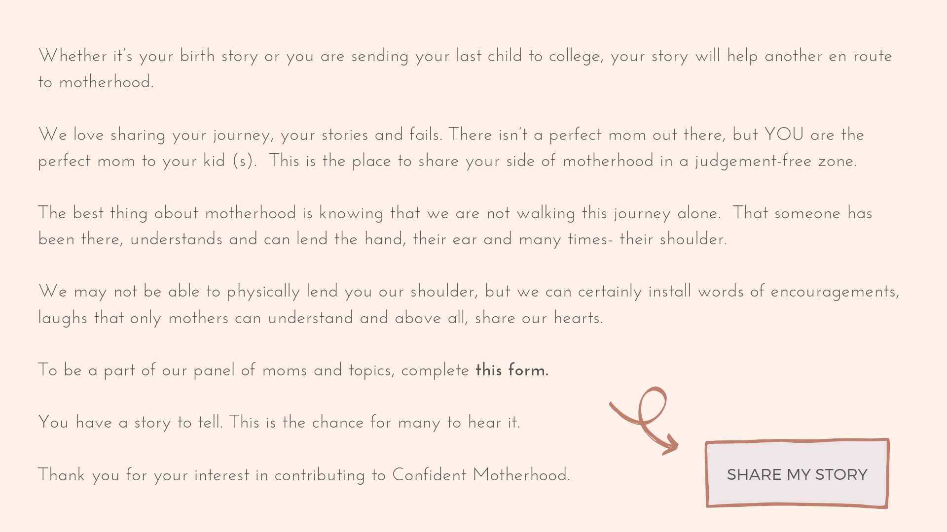 Share Your Story Birth Plan Giving Birth Becoming A Mom Confident Motherhood