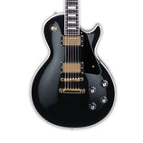 Edwards E-LP-130CD-BLK Electric Guitar, Ebony FB, Black