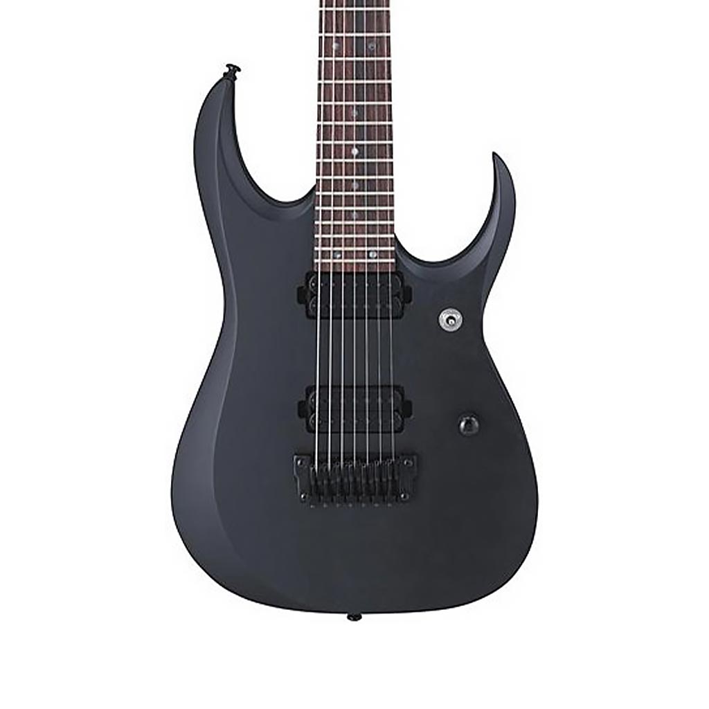 Ibanez RGD7421-BKF 7-String Electric Guitar, Black Flat