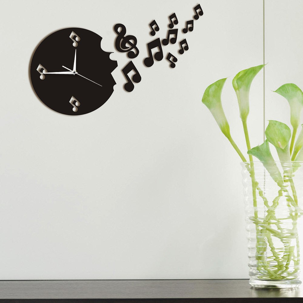 Musical Note Flew From The Clock Flying Music Notes Wall Art Music Stu