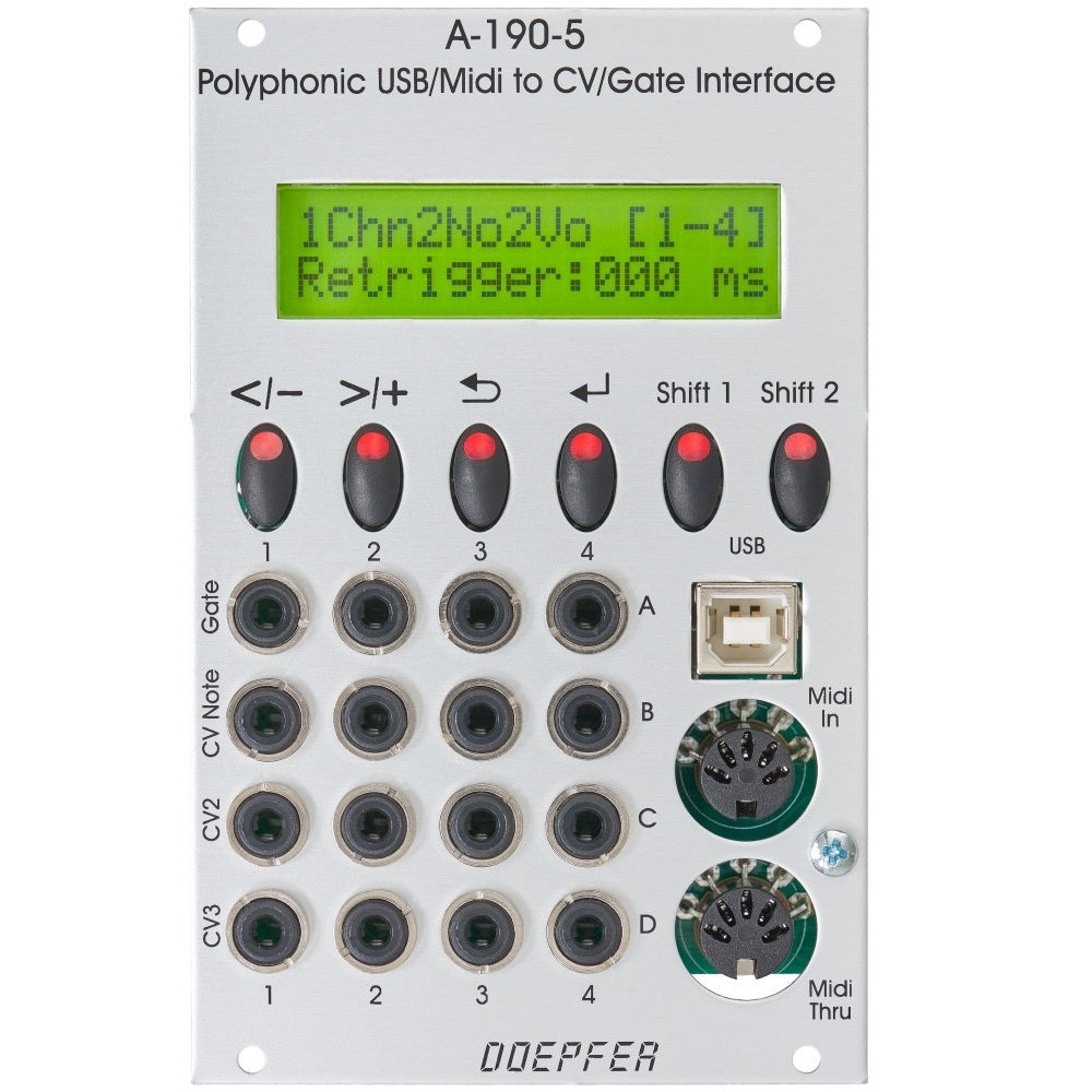 Doepfer - A-190-3V: USB/MIDI-to-CV/Gate Interface – Noisebug