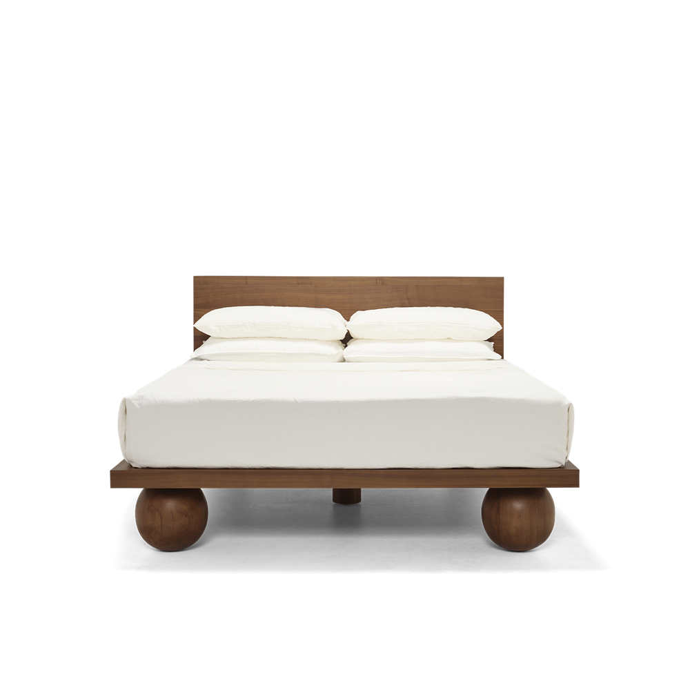 Yoko Queen Bed - Walnut