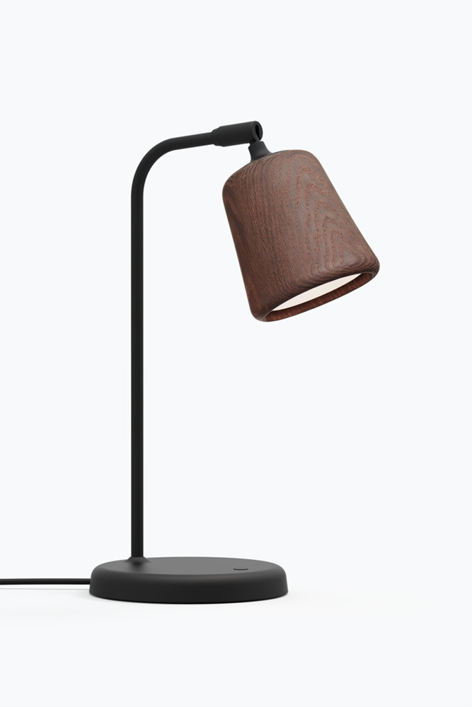 Material Table Lamp - Smoked Oak