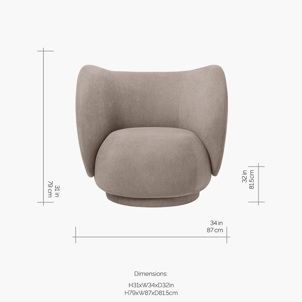 Rico Lounge Chair - Boucle