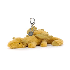 Golden Dragon Bag Charm