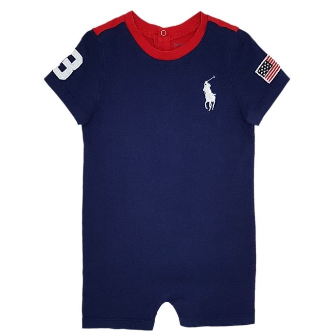 Ralph Lauren Bebe Combinaison Bebe Garcon 12m Chou De Chic