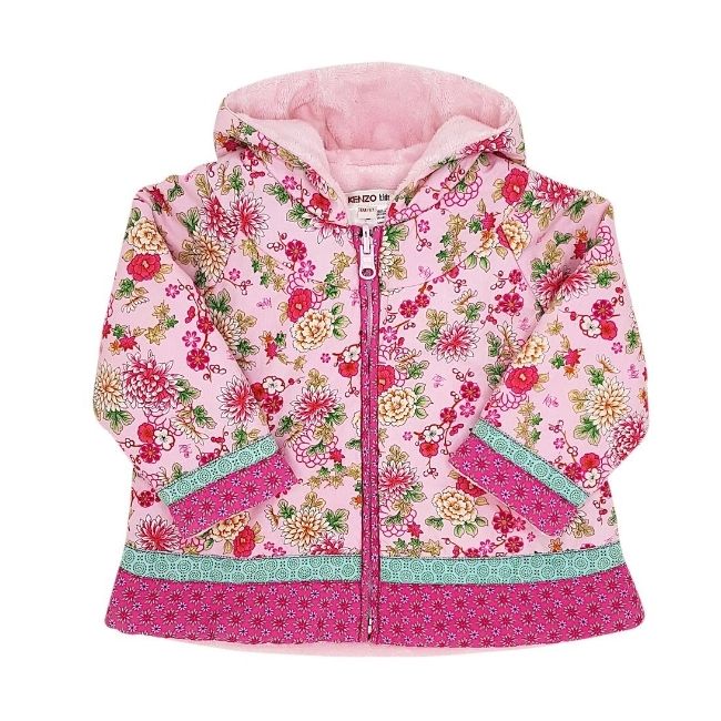 Kenzo Kids Manteau Rose Bebe Fille 6 Mois Chou De Chic