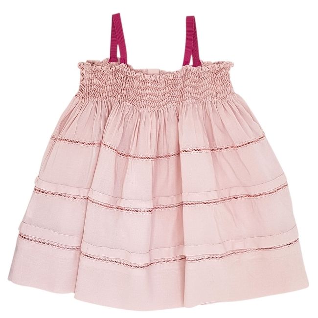 Cacharel Bebe Robe Vieux Rose Bebe Fille 3m Chou De Chic