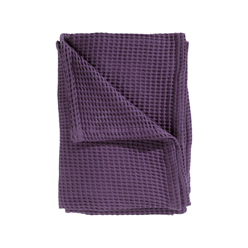 Wafel plaid velvet purple  - 100% Katoen
