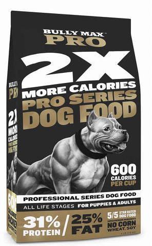 high calorie dog food pitbulls