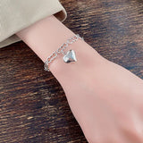 heart silver bracelet