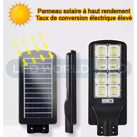 Lampe LED Solaire avec Capteur de Mouvement 120°