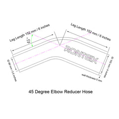 45 degree elbow reducer