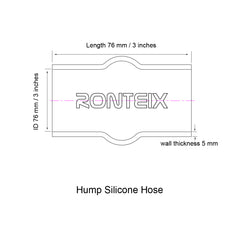 hump silicone hose coupler