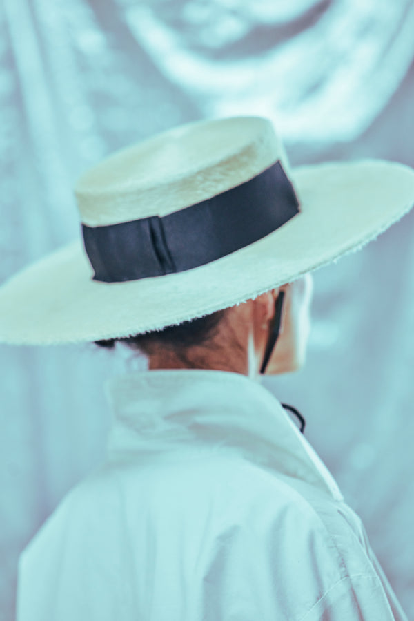 Billie, Melusine Felt Bolero Hat, Ivory