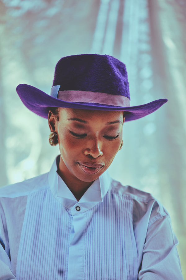 Dixie, Melusine Felt Hat, Purple